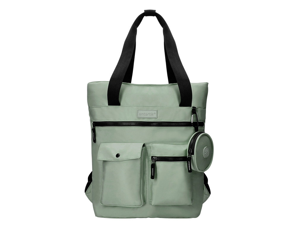 MOCHILA ANTARTIK BOLSO FLIP BAG CON ACOLCHADO PARA PORTATIL 15'' VERDE 400X120X390 MM