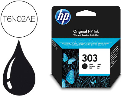 INK-JET HP N. 303 ENVY PHOTO 6230 / 7130 / 7830 COLOR NEGRO CAPACIDAD 200 PAGINAS