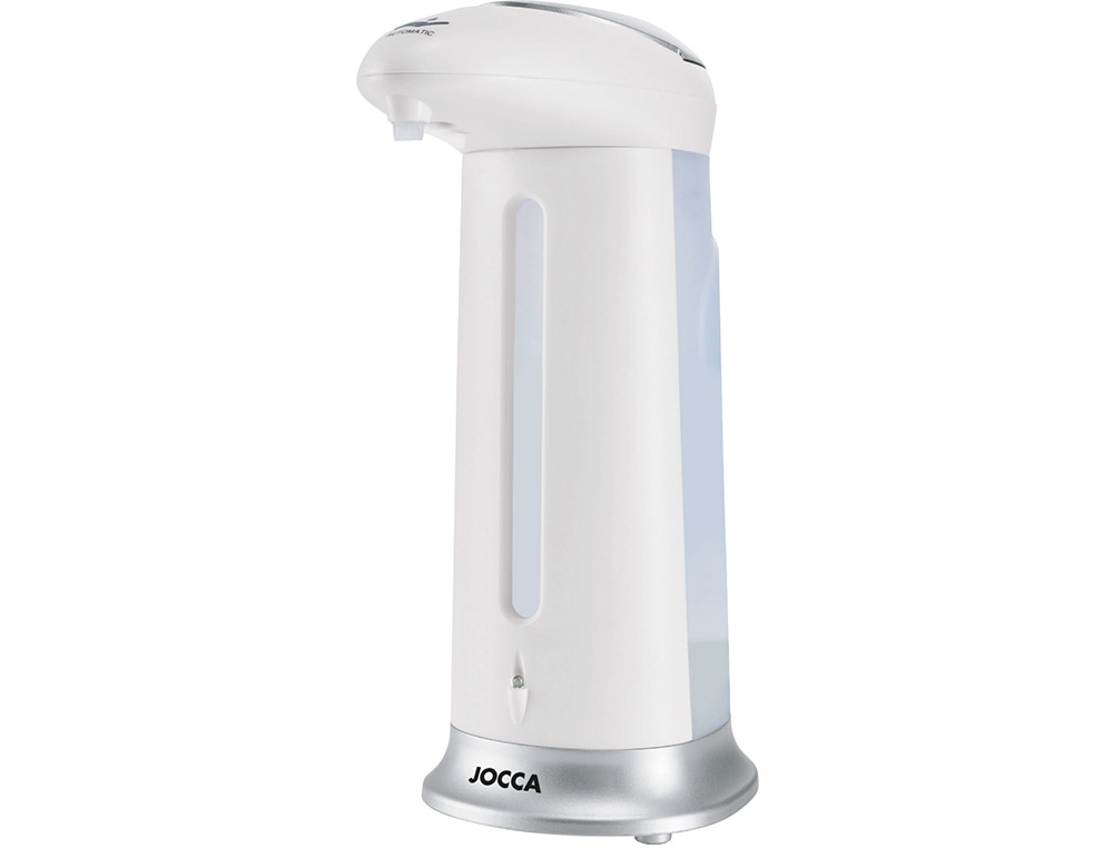 DISPENSADOR AUTOMATICO JABON/GEL JOCCA CON INDICADOR LED CAPACIDAD 280 ML 83X125X200 MM