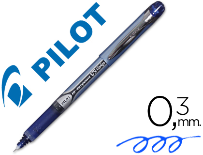 ROTULADOR PILOT PUNTA AGUJA V-5 GRIP AZUL 0.5 MM