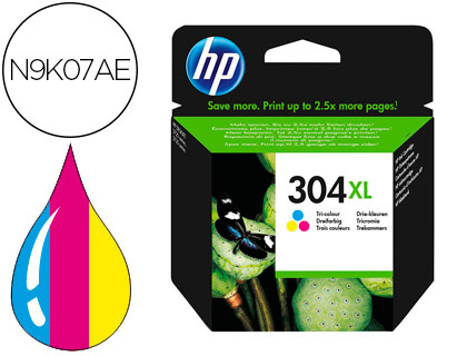 INK-JET HP 304XL DESKJET 3000 / 3720 / 3730 TRICOLOR 300 PAGINAS