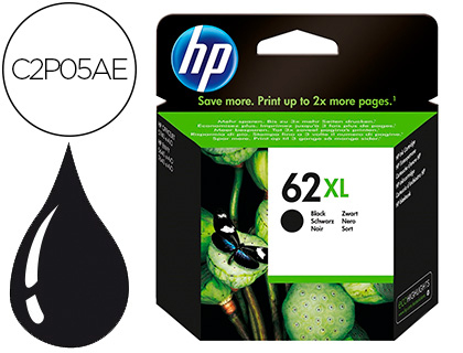 INK-JET HP 62XL ENVY 5640/7640 OFFICEJET 5740 NEGRO 600 PAG